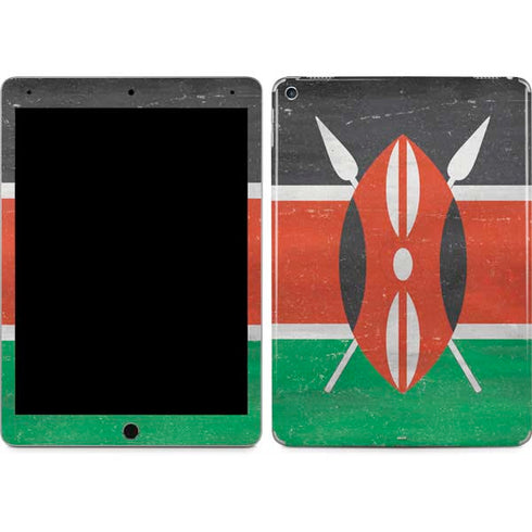 Kenya Flag Distressed iPad Skins